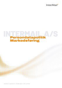 Persondatapolitik Markedsføring