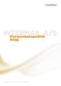 Persondatapolitik Salg