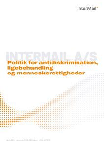 Politik for antidiskrimination, ligebehandling og menneskerettigheder
