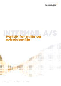 Politik for miljø og arbejdsmiljø